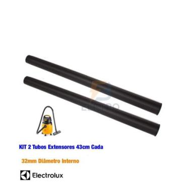 Imagem de Kit 2 Tubos Extensor Aspirador de Pó Electrolux GT3000 Pro