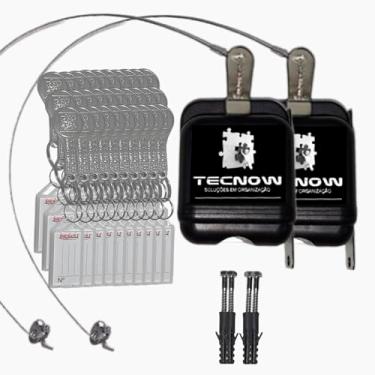 Imagem de 02 Travas Carrinho De Compras Condomínio + 30 Chaves Tecnow - Sindico/Supermercado