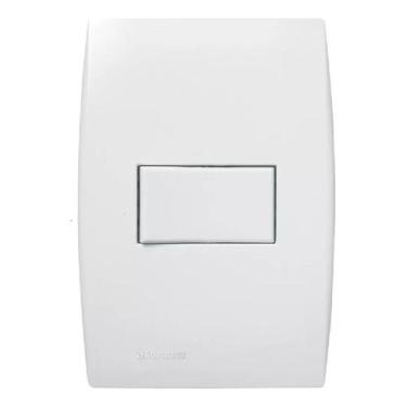 Imagem de Interruptor 1 Seção 4 X 2 Horizontal 10 Amperes 250V Branco Linha Ilus