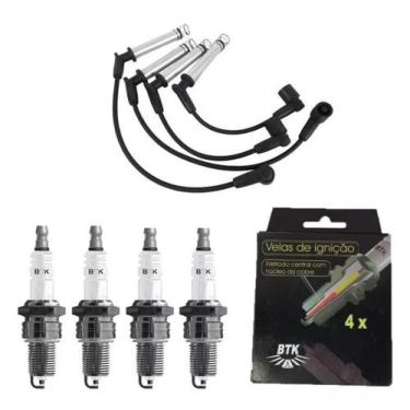 Imagem de Kit Cabos E Velas Gm Classic Celta Corsa Prisma 1.0 8v Flex e gas - Br