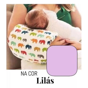 Imagem de Almofada de Braço e Colo Amamentação e Descanso em Algodão - Nathalia 