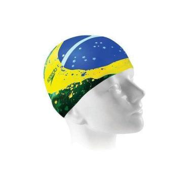 Imagem de Touca De Natação Brasil Flat Cap Speedo