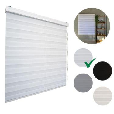 Imagem de Persiana Double Vision Sunny 140larg x 160alt (com bandô) - Top Flex, 