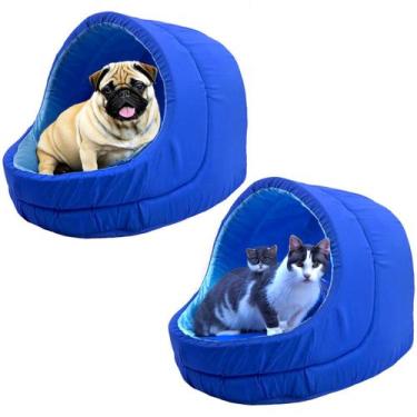 Imagem de Kit 2x Camas Pet Iglu Raça para Grande Cachorro e Gato com Almofada - 