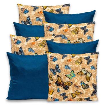 Imagem de Kit 8 Capas de Almofada c/ Zíper 40x40cm Gorgurinho - Rafaloro Enxovai