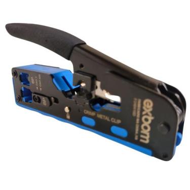 Imagem de Alicate Crimpar Rj45 Ez Crimp Cat5 Cat6 Cat7 Vazado - Exbom
