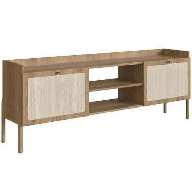 Imagem de Rack Para Sala de Estar TV 65 Pol 183cm Pés Madeira Moss A03 Hanover R