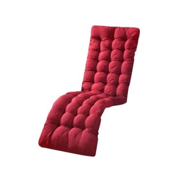 Imagem de Nishiyuenyi Almofada para Cadeira de Estar Almofada para Assento de Espreguiçadeira Acessórios Macio Relaxante Leve Longo Almofada para Banco Reclinável para Escr, Vermelho