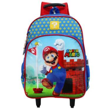 Imagem de Mochila De Carrinho Super Mario Bros Azul - Luxcel