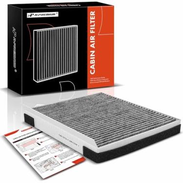 Imagem de A-Premium Filtro de ar de cabine com carvão ativado compatível com veículos Hyundai, Kia e Genesis - Equus, Genesis, Santa Fe, K900, Stinger, Telluride, G70, G80, G90, GV80 - Substituição #