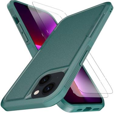 Imagem de YmhxcY Capa para iPhone 13 Pro [proteção contra quedas de grau militar de 3 metros] [antiderrapante] [2 peças de protetor de tela TPE HD] Capa resistente à prova de choque para iPhone 13 Pro 6,1