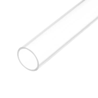Imagem de Rebower Tubo rígido de plástico transparente de 99 cm 21 mm x 25 mm (0,8" x 1") tubo redondo de acrílico, [para encanamento, hidráulica, pneumática, aquário, bricolage]