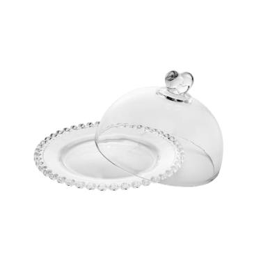 Imagem de LYOR - Queijeira de Cristal com Tampa Coração 19,5cm x 13cm