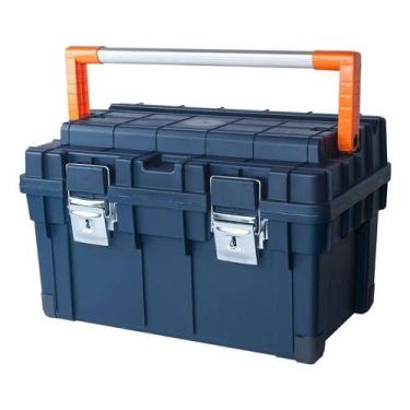 Imagem de Caixa De Ferramentas Profissional Dexter - Azul - 35x34x59cm, Azul