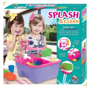 Imagem de Super Pia Spash Clean Lava Louca Sai Agua Verdade Lugo