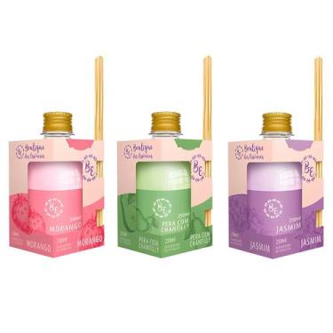 Imagem de Aromatizador De Ambiente Com 5 Varetas Cheirinho 250ml - Boutique Das 