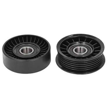 Imagem de Conjunto de polia intermediária da correia de transmissão, polia intermediária, transmissão suave, resistente ao calor 2 unidades para automóveis