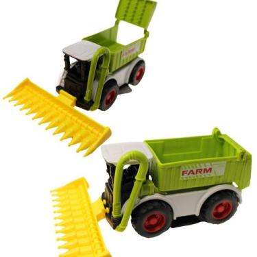 Imagem de Trator agrícola De Ferro,plástico 12cm Mod:colheitadeira 04 - JJT