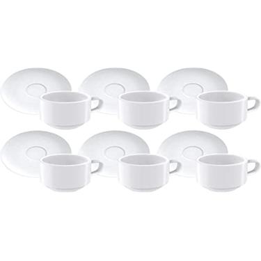 Imagem de Kit Xícaras de Café Tramontina Paola em Porcelana 100 ml