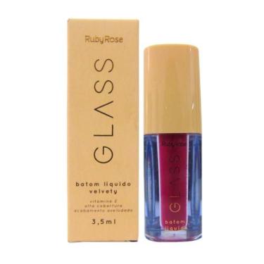Imagem de Batom Líquido Velvety Ruby Rose Glass Bg07 3,5ml