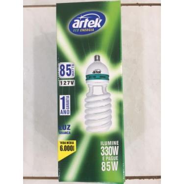 Imagem de lampada fluorescente compacta espiral 85w 127v E27 ARTEX 6500K