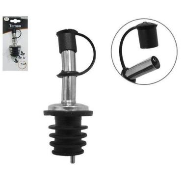 Imagem de Bico Dosador de Inox com Tampa de Plástico 8 cm - Fu Xing