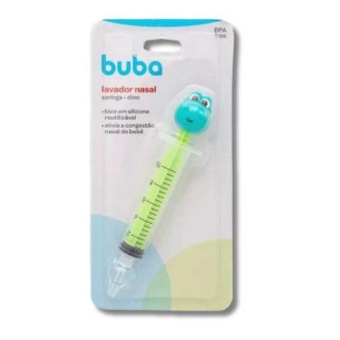 Imagem de Lavador nasal seringa dino verde - buba