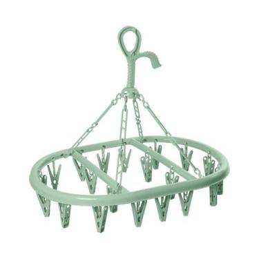 Imagem de Varal Roupas Intima Com 20 Prendedores Calcinha Meia Cueca - UZ, Verde