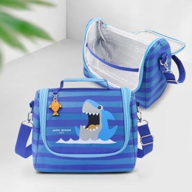 Imagem de Bolsa Lancheira Necessaire Térmica Lanches Infantil Criança Menino Men