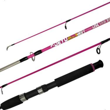 Imagem de Vara Para Pesca Molinete Feminino Rosa 1,20m Max Bull Deyu, Max Bull R