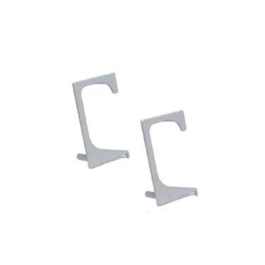 Imagem de Ponteira PE176 Vazada para Perfil Puxador Gola RM-176 (15mm) Branco Ro