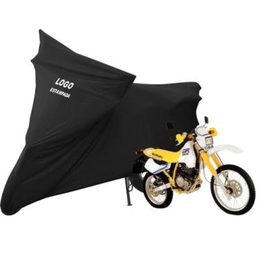 Imagem de Capa De Tecido Helanca Lycra Moto Suzuki DR 350 Sob Medida - Mz, Preta