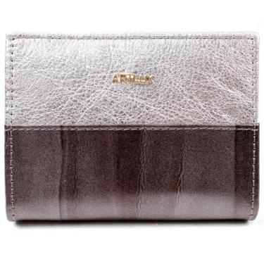 Imagem de Carteira Feminina em Couro Artlux 3004, Prata