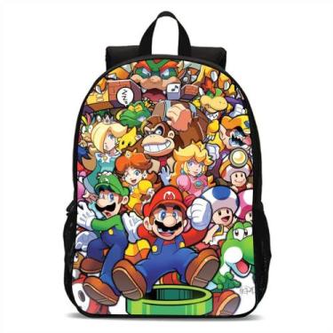 Imagem de Mochila Infantil Bolsa Escolar Super Mario Volta As Aulas - Broome, Sp