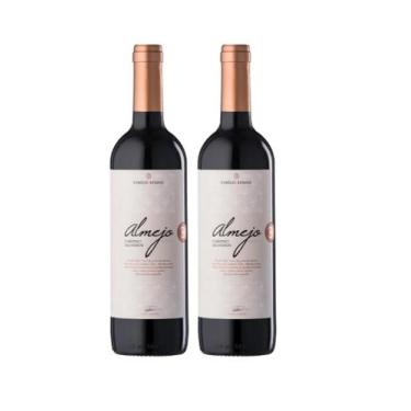 Imagem de Kit 2 Un Vinho Família Bebber Almejo Cabernet Sauvignon 750 ml