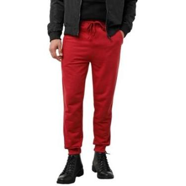 Imagem de Calça John John Moletom Masculina New Basic Vermelha-Masculino