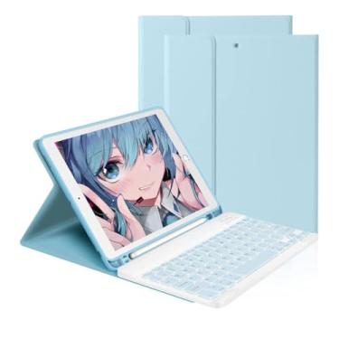 Imagem de Capa Para Tablet Com Teclado Bluetooth Para Samsung Tab S8 Ultra 14, 6 Polegadas (Céu Azul, Teclado comum)