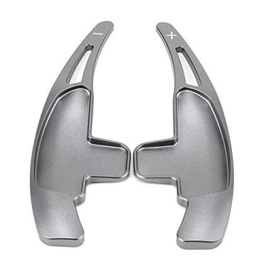 Imagem de ontto Steering Wheel Shift Paddle Extension Shift Paddles Blades Sticker Decoration for Mercedes Benz AMG A45 CLA45 C36 E63 CLS63 2 PCS Gray