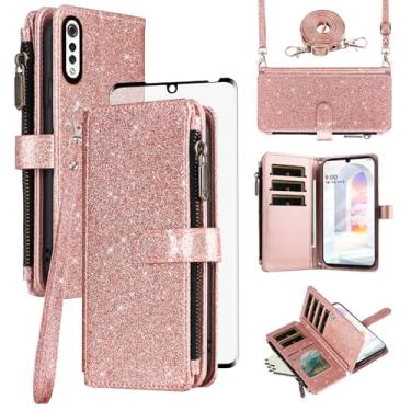 Imagem de Asuwish Capa de telefone para LG Velvet 5G SFC30 EUA ouro rosa