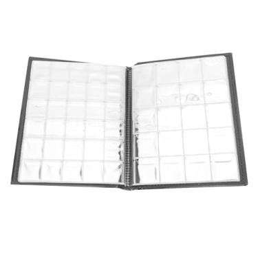 Imagem de LIVRO PORTA COLEÇÃO ÁLBUM DE MOEDAS 250 BOLSOS 10 PÁGINAS PARA COLECIONADORES DE MOEDAS PRETO MARROM VERMELHO (Marrom)