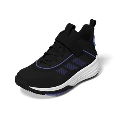 Imagem de adidas Tênis de basquete unissex Child Own The Game 3.0, Preto/Semi Cobalto Azul/Branco, 13 Little Kid