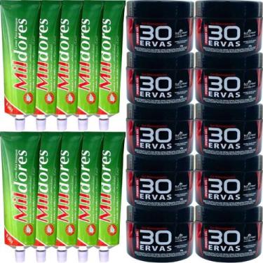 Imagem de Atacado 10 Gel 30 Ervas Power + 10 Creme Massagem Mil Dores - Bio Inst