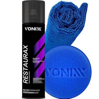 Imagem de Restaurax 400ml Renovador Plástico Automotivo Pano Aplicador