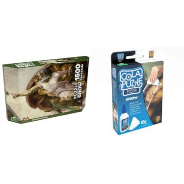 Imagem de Kit Grow Criação 1500pç + Cola Puzzle