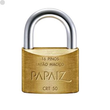 Imagem de Cadeado Tetra 50mm Latão Maciço Papaiz