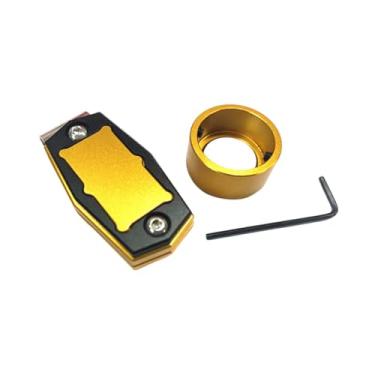 Imagem de UGPLM Pool Cue Billiard Billiard Portador de giz, acessórios práticos de sinuca, estojo de giz de sugestão de piscina, caixa do portador de giz de bilhar, Ouro Preto