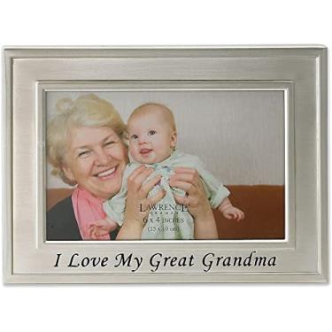 Imagem de Lawrence Frames Moldura de metal escovado 10 x 15 cm, coleção Sentiments