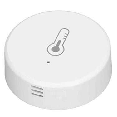 Imagem de Sensor de Umidade da Temperatura, Controle Inteligente Em Tempo Real Monitor Smart Wireless Bateria Powerted Temperation Hunidade Monitor Detector Com Fita Adesiva
