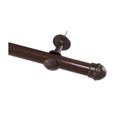 Imagem de Varão De Cortina 2 Metros 19mm Suporte Kit Completo Instalação - Casa 