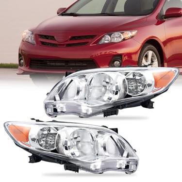 Imagem de SHELITA Farol para Toyota Corolla 20112012 2013 Lâmpada de cabeça lado esquerdo e lado direito 81150-02B50 TO2502203 81110-02B50 TO2503203